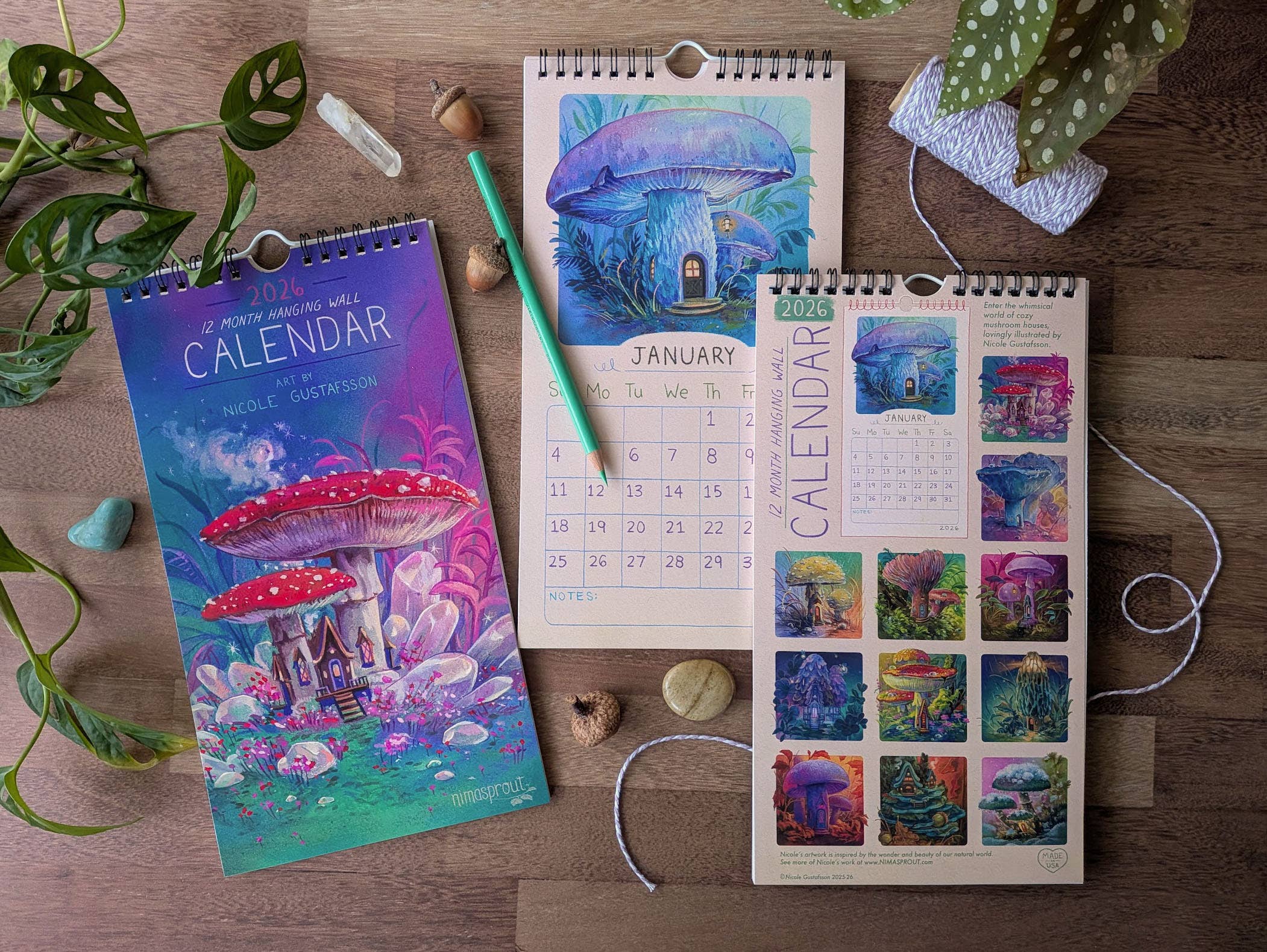 Nimasprout - Wholesale Calendar - 2026 Mushroom House - Calendar2