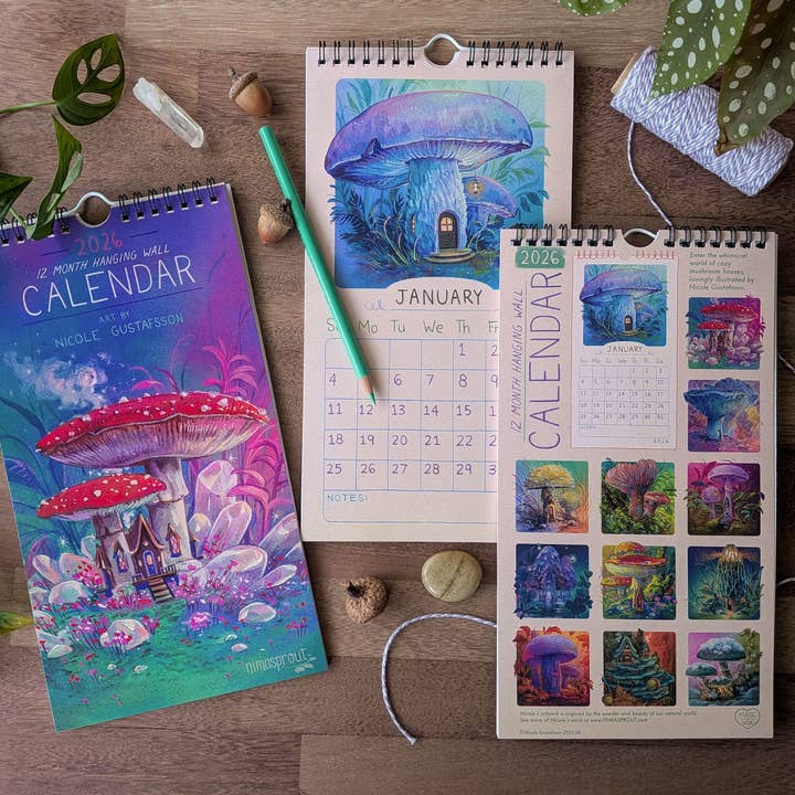 Nimasprout - Wholesale Calendar - 2026 Mushroom House - Calendar2