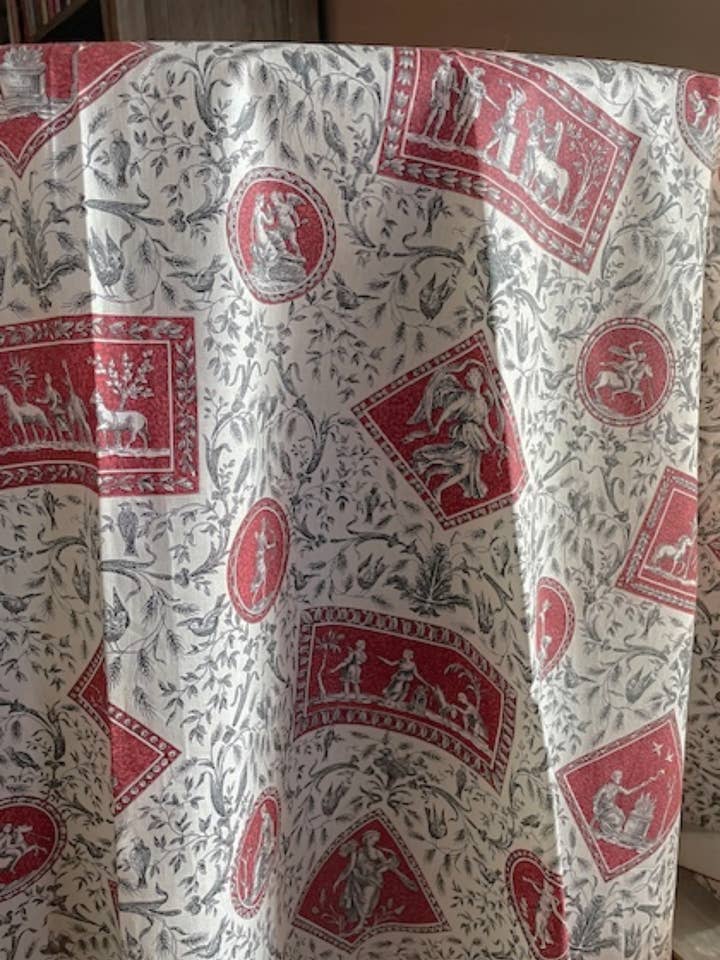 Fransk bordsduk Avignon Brique för wholesale av La Maisonnette