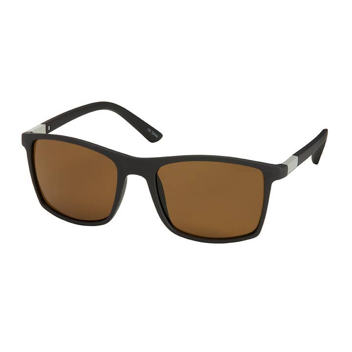 Blue Gem Sunglasses Inc - Wholesale Sunglasses - Men's - 1553 - 805 - Onyx and Tort Wrap Sunglasses