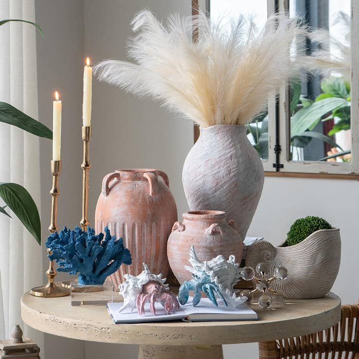 A&B Home Group Inc. - Wholesale Decorative Tabletop Object - 7.3x7x5.7" Lifelike Blue Hermit Crab Figurine w/ White Shell10