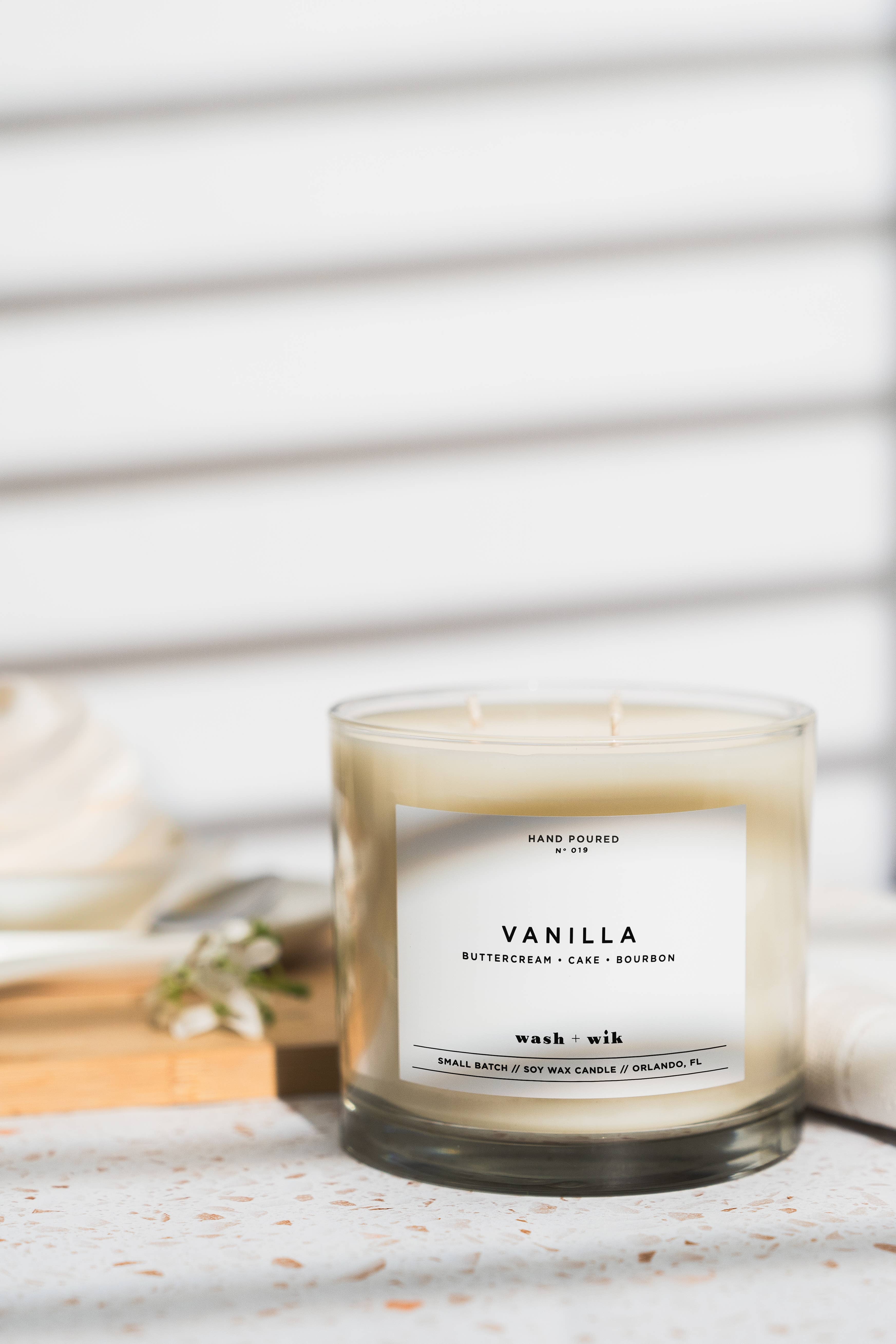 Wash and Wik - Wholesale Jar/Filled Candle - 3 Wick - 35oz Vessel - 2 Pound Soy Wax Candle by Wash + Wik23