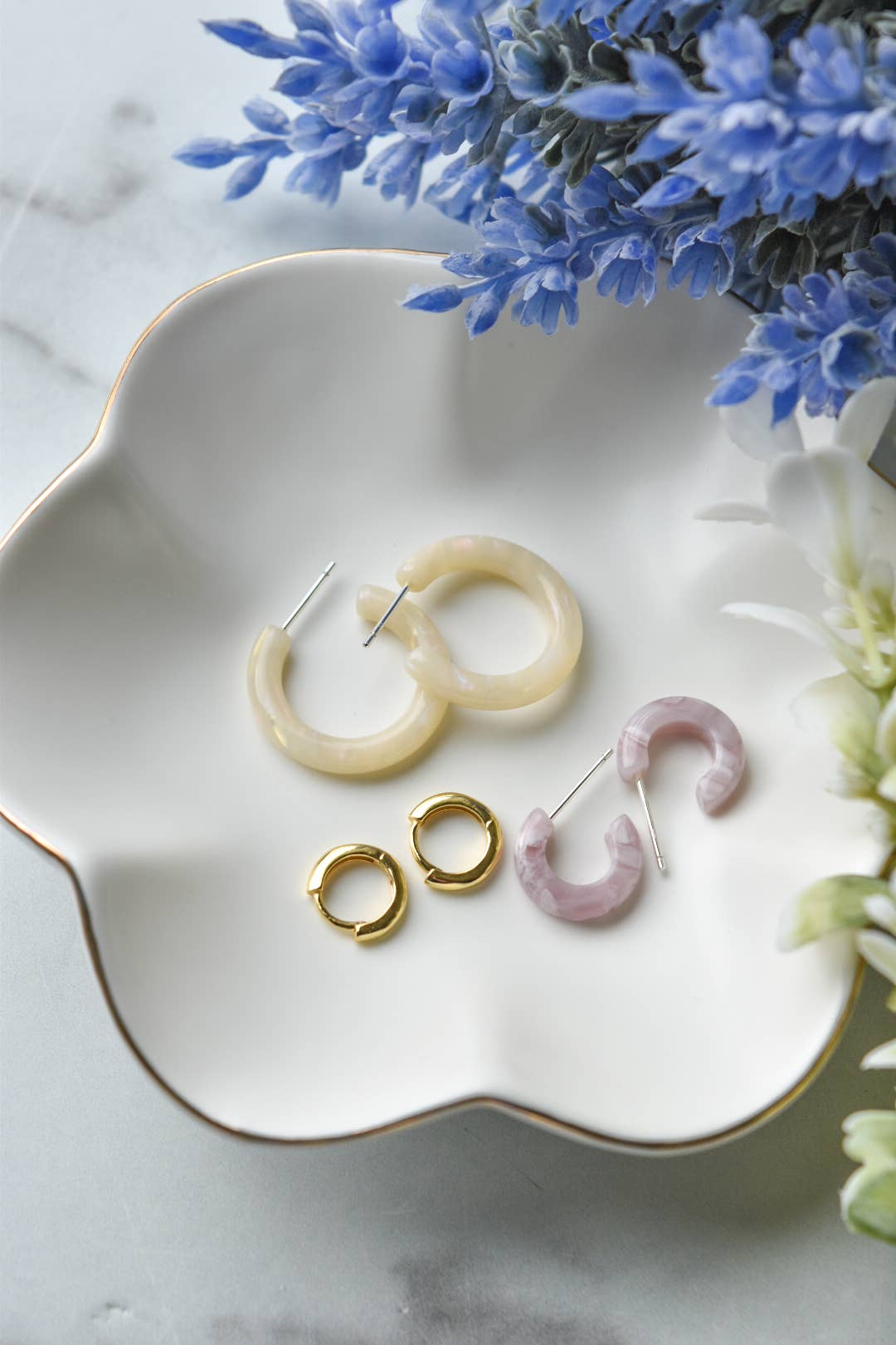 Fenna&Fei - Wholesale Hoop Earrings - Ultra Mini Hoop Collection | Small Italian Acetate Hoops 17