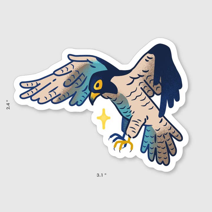 Peregrine Falcon Sticker for wholesale by helena_pocket