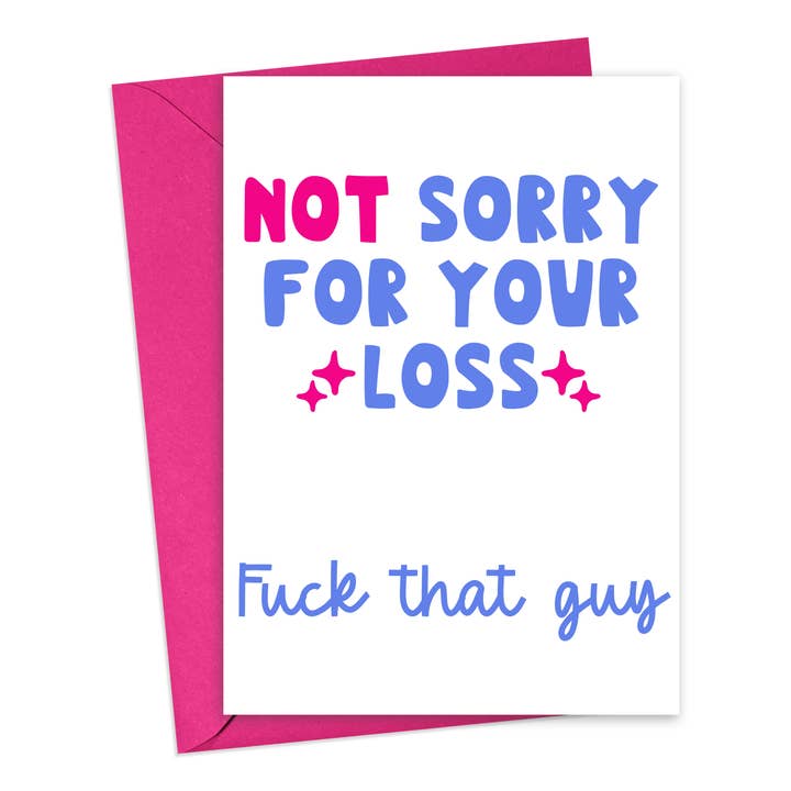 R is for Robo - Wholesale Sympathy Card - Funny Breakup Card Funny Cards Sassy Card Encouragement Gift