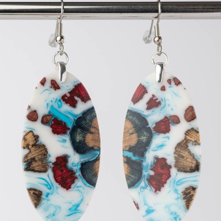 Forest Life Creations - Wholesale Dangle Earrings - Cholla Cactus / Resin Earrings2