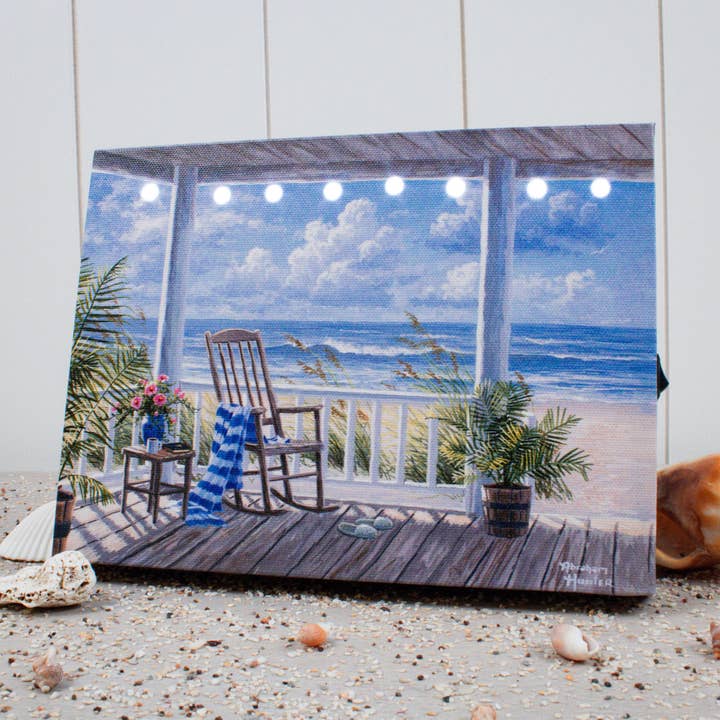 Quiet Time 8x6 Lighted Tabletop Canvas for wholesale by Glow Decor