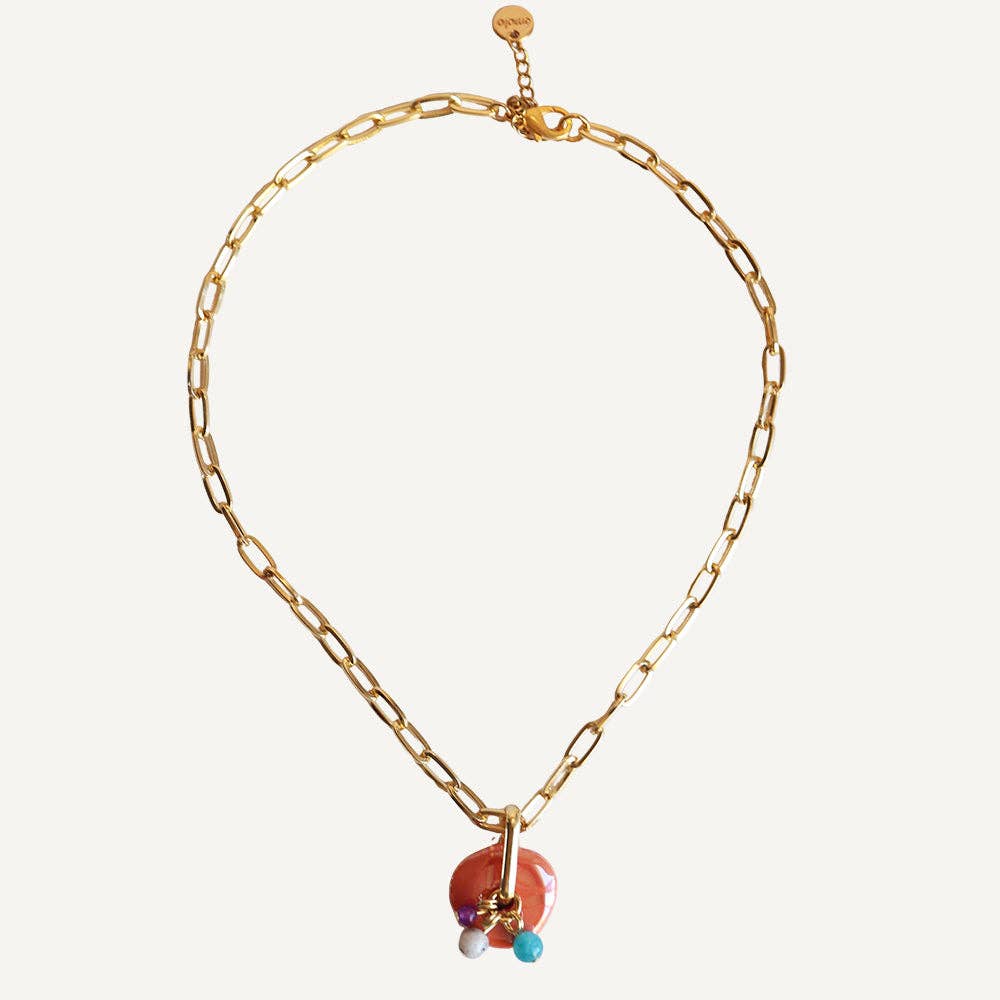 ÉMOLO - Vendita all'ingrosso Collana con ciondolo/pendaglio - Collana corta con catena CLAY3