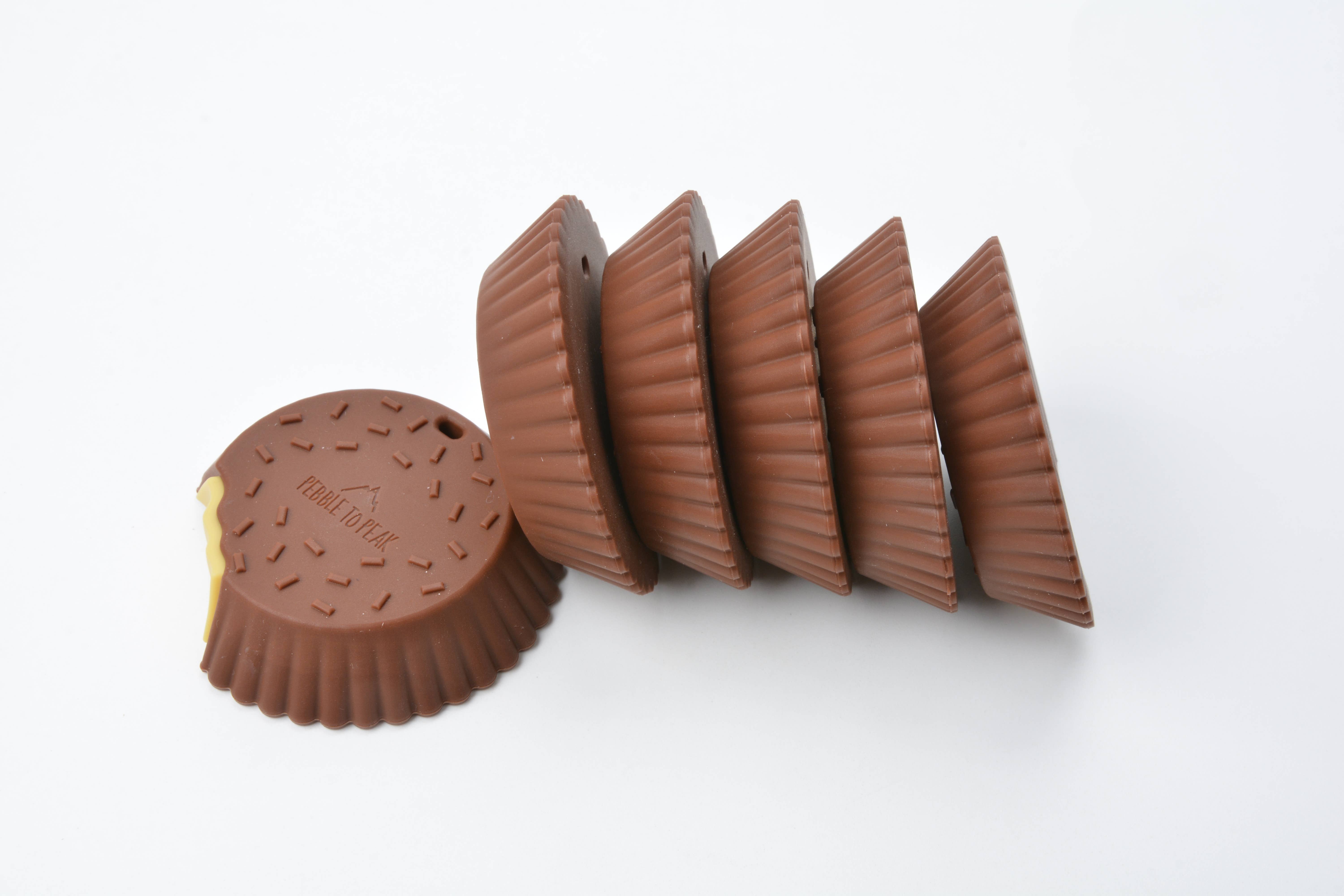 Pebble To Peak – wholesale Teether (not clip-on) – Baby – Peanut Butter Cup Treat Teether5
