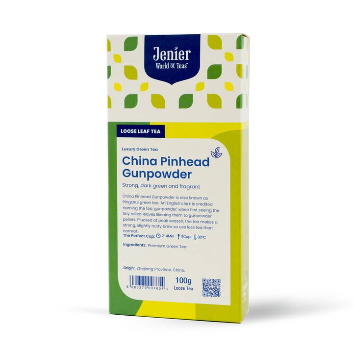 China Pinhead Gunpowder Tea - 100g Loose Leaf for wholesale by Jenier World of Teas