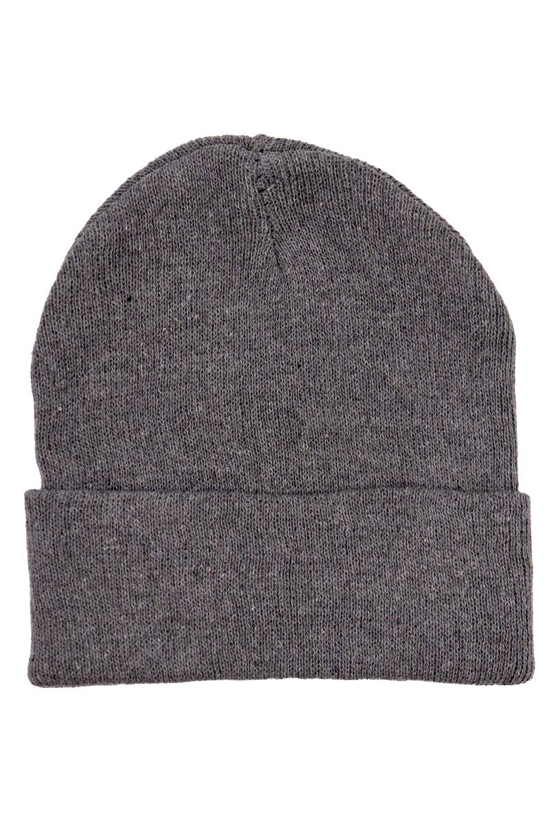 ASSORTI Cap Zone klassiek gebreide muts met omslag in donkere, neutrale kleuren voor groothandel op Faire4