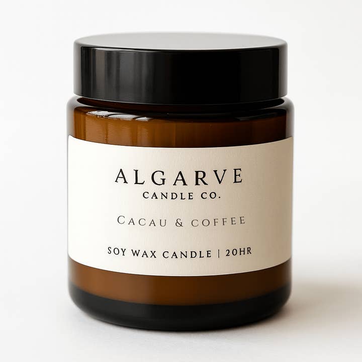 Algarve Candle Company - Wholesale Jar/Filled Candle - Soy Candle | 20hr | Cacau & Coffee0