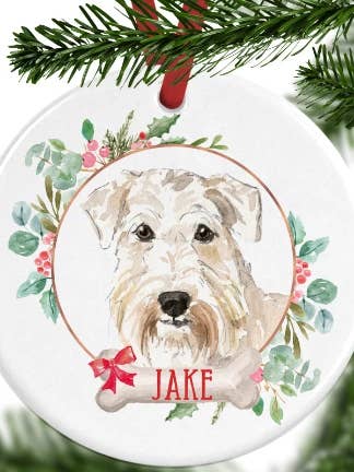 Wheaten Terrier personlig julepynt for engroshandel hos WagATudeTags