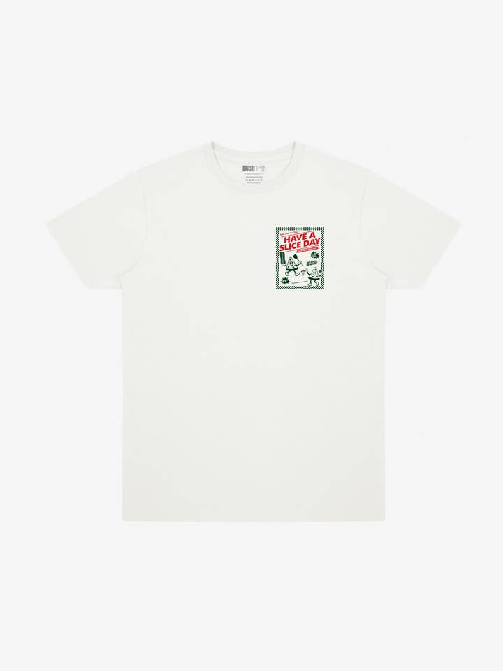 Heb een Slice Day T-shirt in Off White voor wholesale door batch1