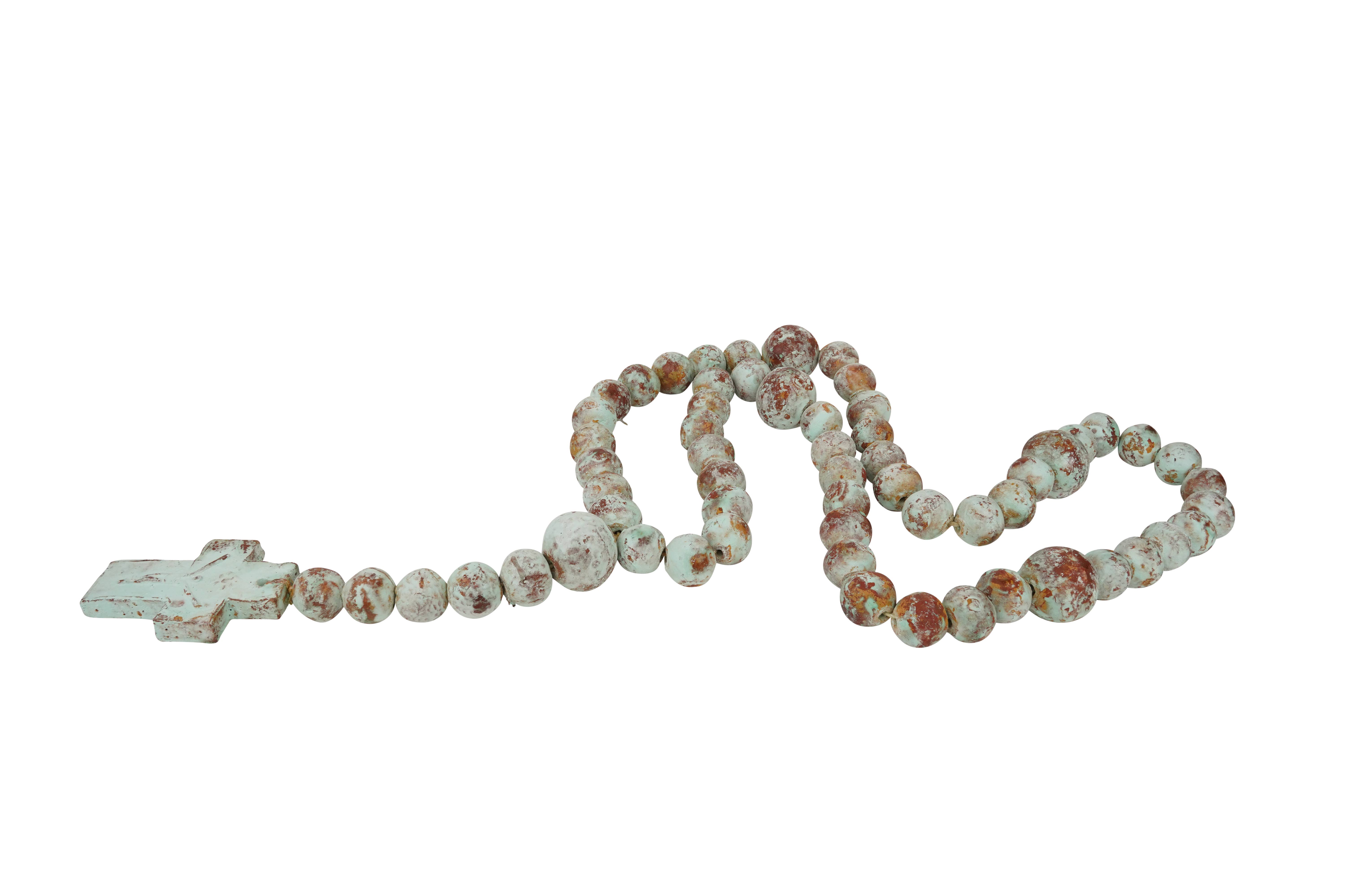 My Amigos Imports - Wholesale Prayer Beads Necklace - Hope Clay Rosary-Beads-Gorgeous-6 Sizes-Handmade-Turquoise16