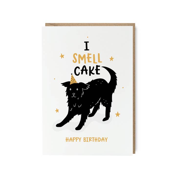 Abbie Imagine - Wholesale Birthday Card - I Smell Cake Funny Dog Birthday Card1