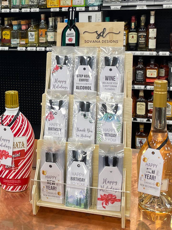 Wood 9-Slot Stand for wholesale by Sovana Designs