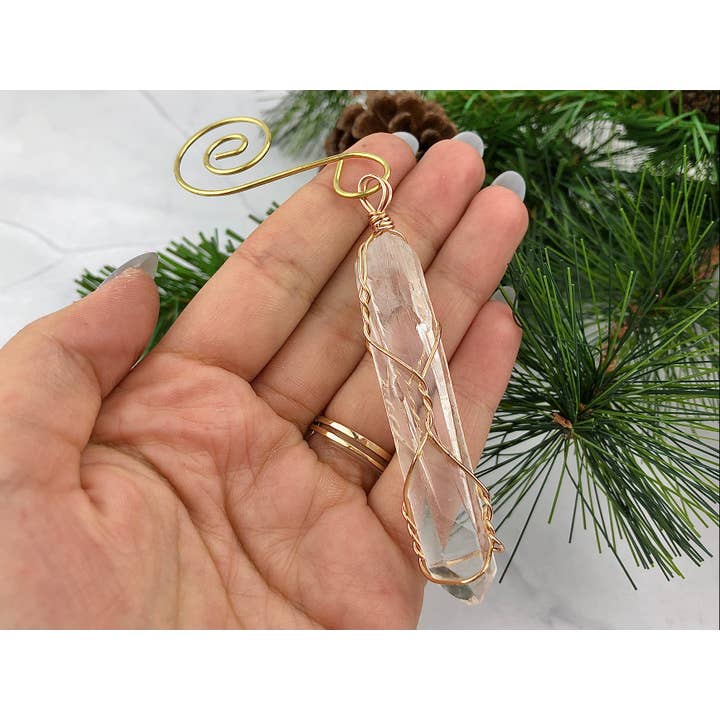 WonderLight Jewelry – Conjunto de ornamentos por atacado – Conjunto de Ornamento de Cristal 1pcs/4pcs - Quartzo Transparente/Clarity6