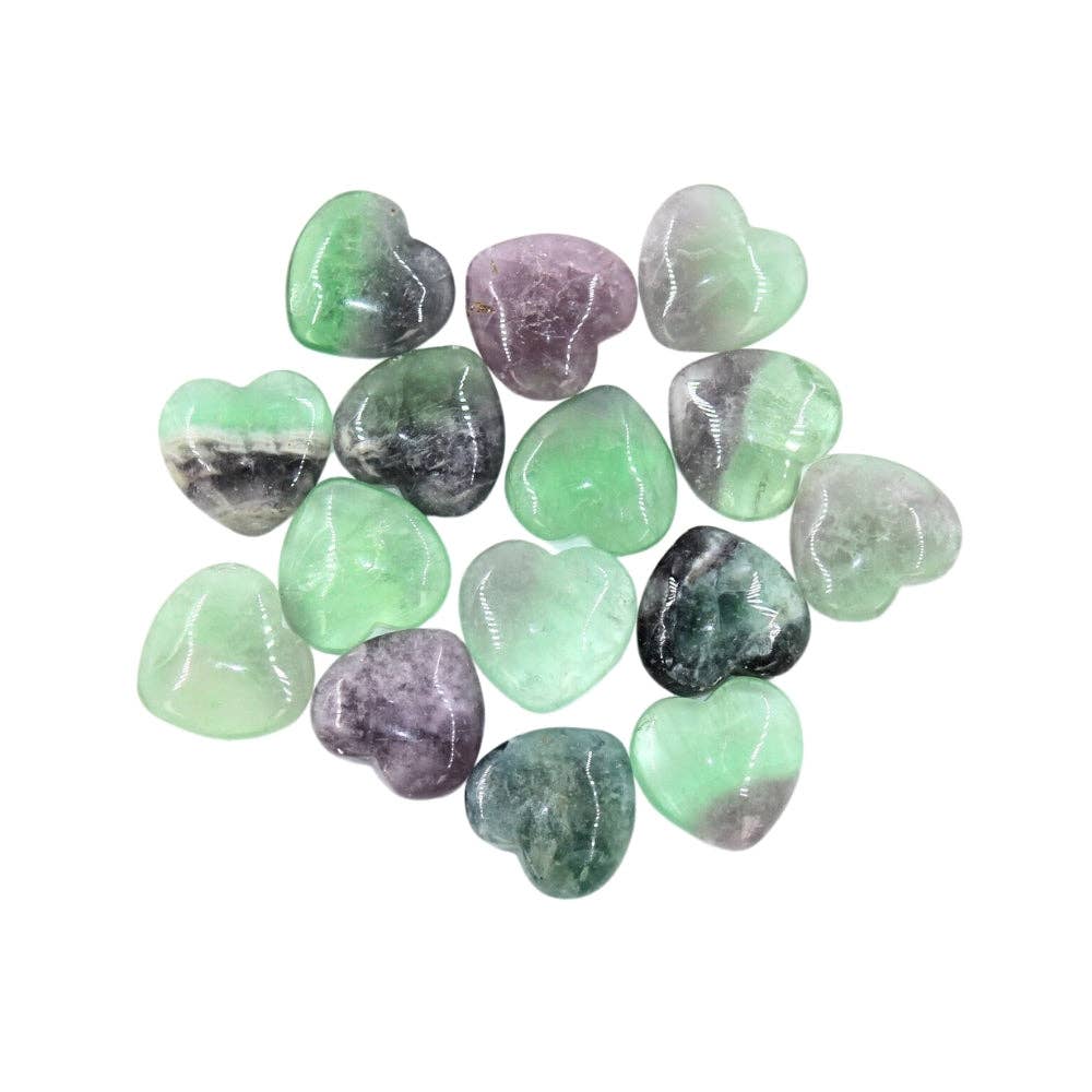 Earths Elements Wholesale - Wholesale Spiritual Stone/Crystal - Crystal Heart - Fluorite0