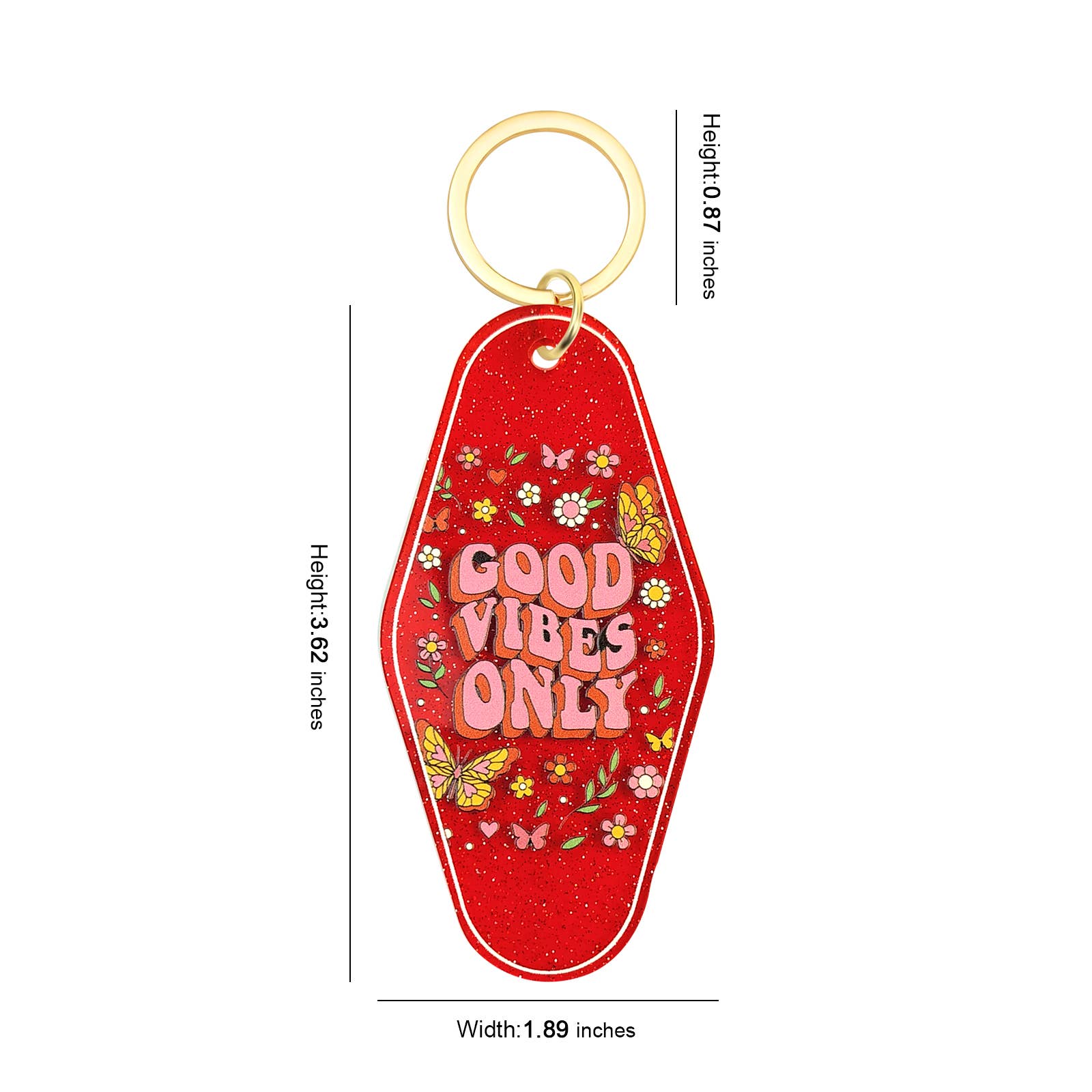 Sparkle Being – wholesale Keychain – Women's – Vintage Retro Style Motel Hotel Keychain Key Ring11