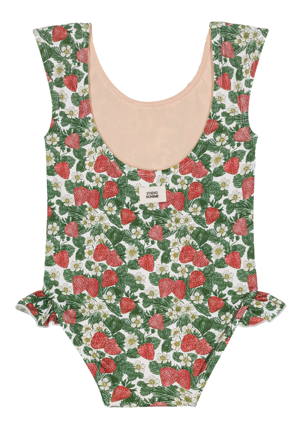Studio Bohème Paris - Wholesale One Piece Swimsuit - Kids - Ballerina Strawberries One-Piece Swimsuit6