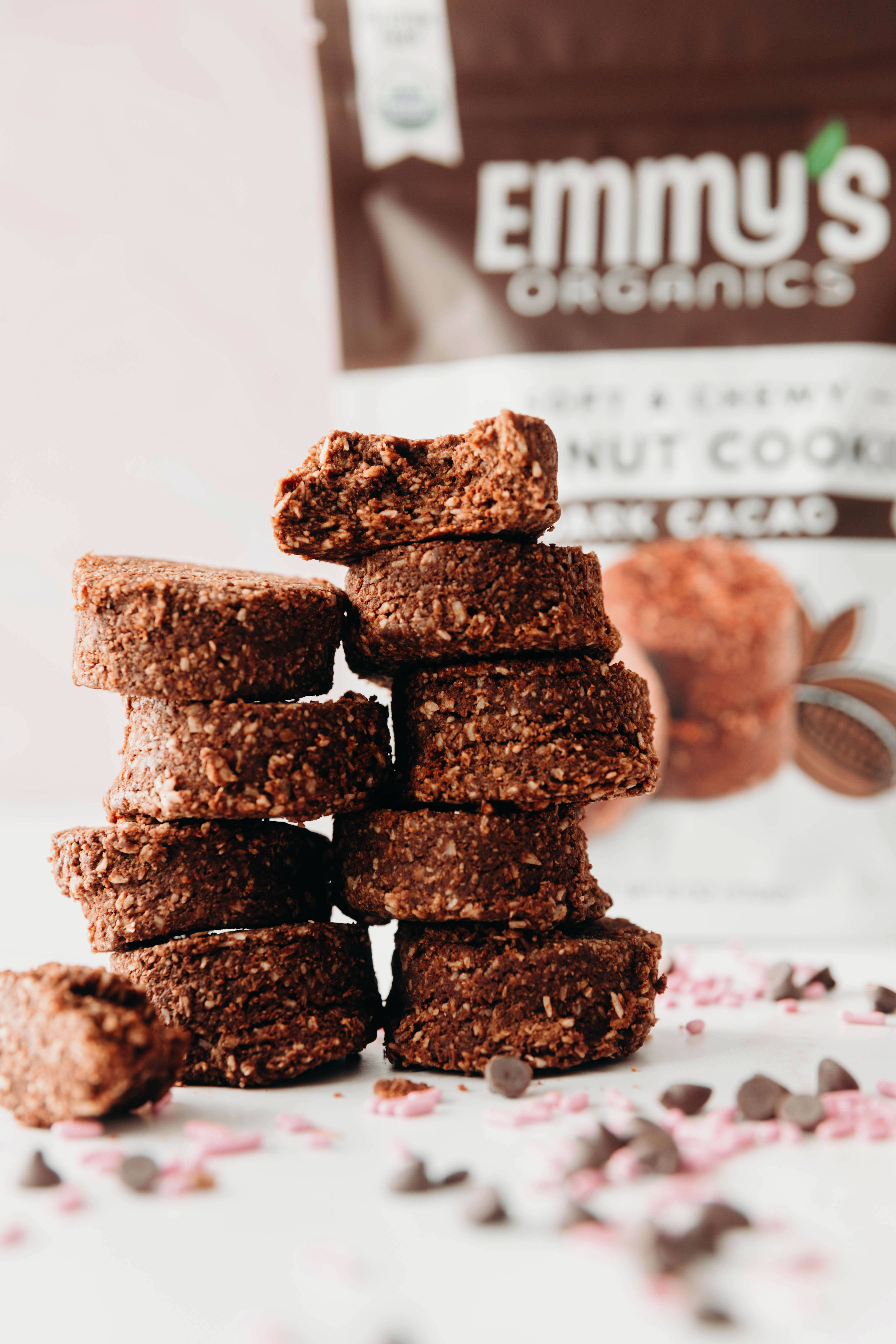 Emmy's Organics - Wholesale Cookie - Dark Cacao Coconut Cookies 6oz Master Case (32 units)3