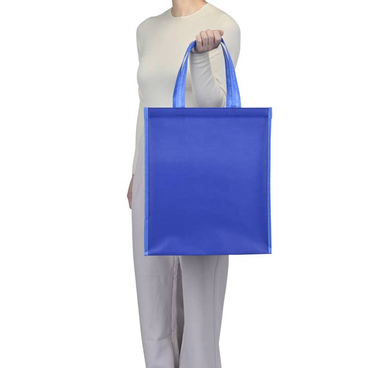 Navy Out Of The Ocean® Click N' Stay Shopper, Recycled - Large for wholesale on Faire6