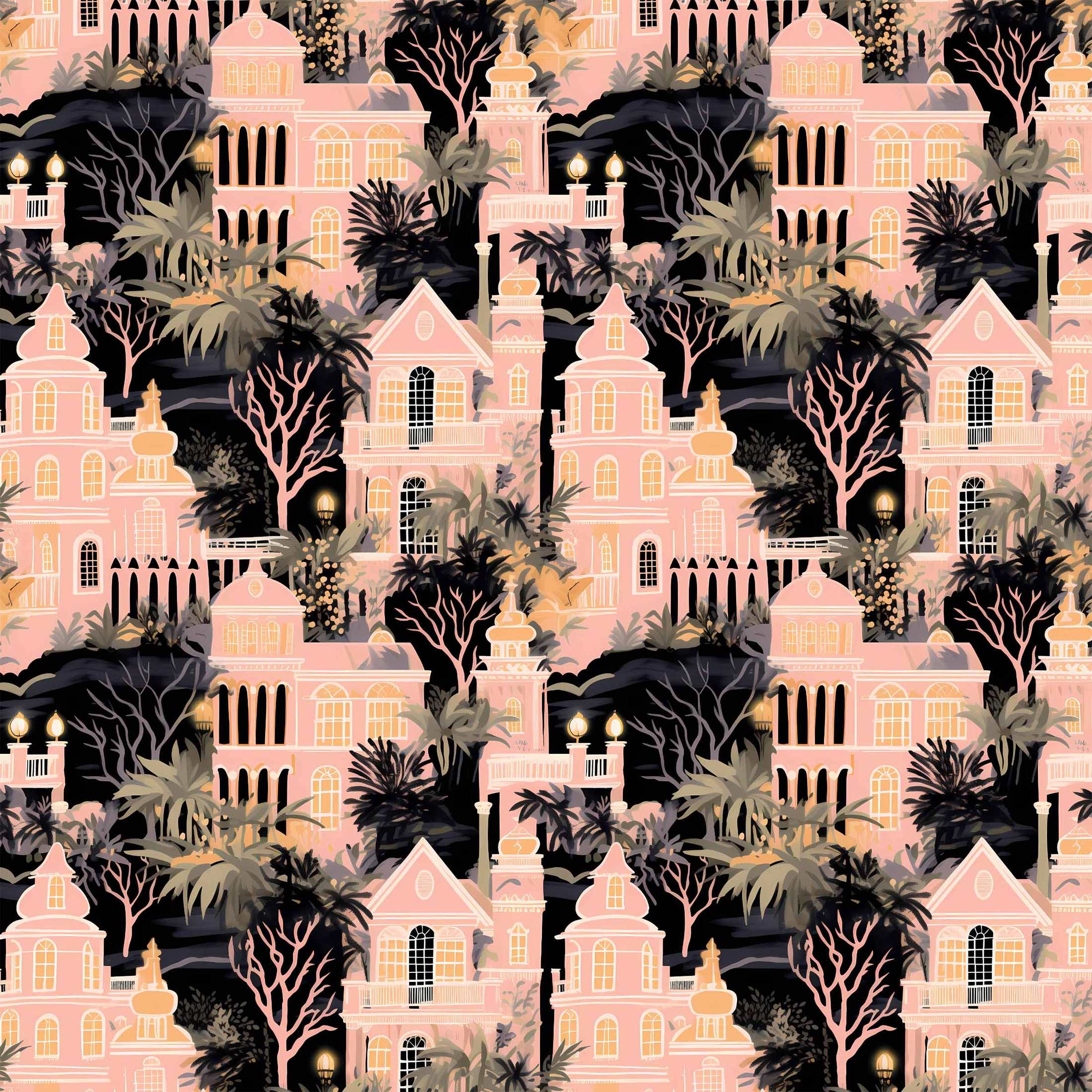 Beau Bottles - Vente Pochette cadeau pour bouteille de vin - Beau Bottles Maison Hantée Preppy Halloween - Collection Champagne4