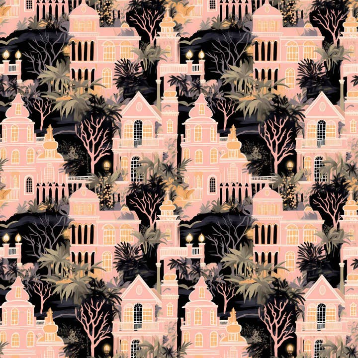 Beau Bottles - Vente Pochette cadeau pour bouteille de vin - Beau Bottles Maison Hantée Preppy Halloween - Collection Champagne4