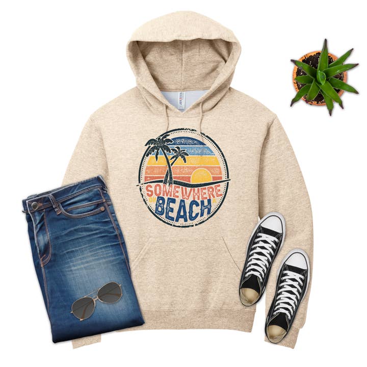 Somewhere on the Beach, Lake, Summer, Ocean, Sweatshirt for wholesale by 316 Legacy LLC
