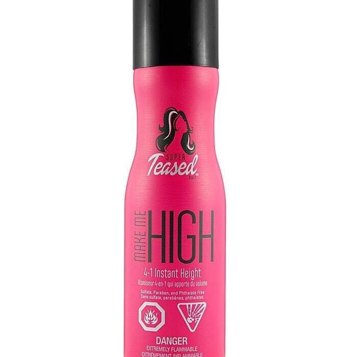 Super Teased Hair Make Me High 4 in 1 Hair Spray for wholesale by Navi Hair Solutions