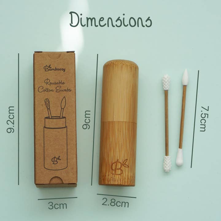 Bamboozy x Cosmeau – wholesale Bomullspinne/tops – Återanvändbara bomullspinnar i bambu 100 % ekologiska4