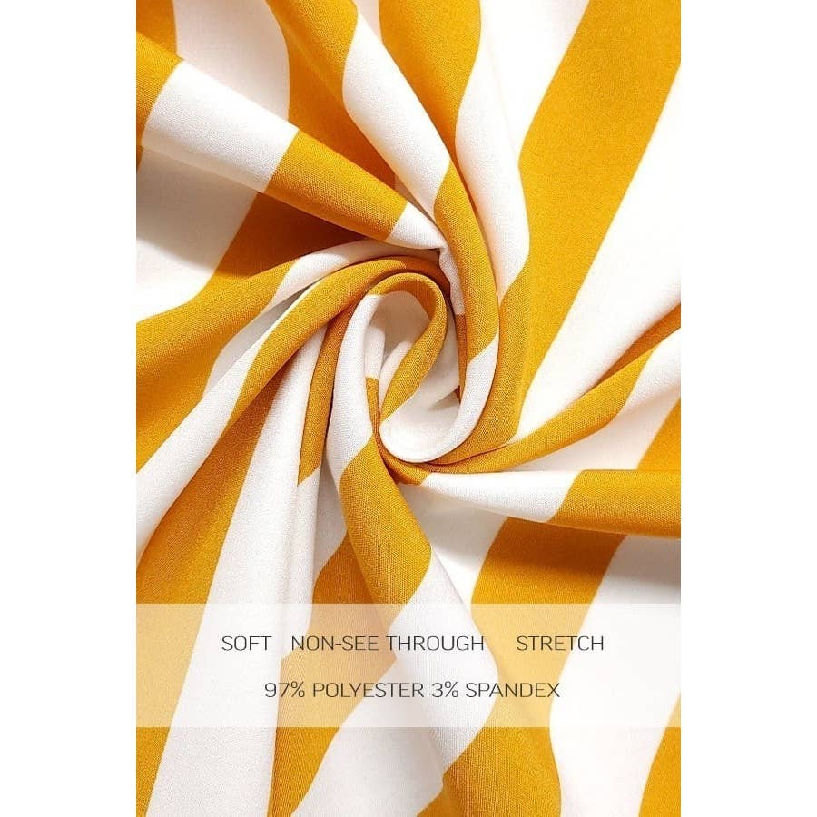 Esmeray Clothing - Wholesale Dress - Women's - Striped Halter Neck Maxi Dress with Side Pocket3