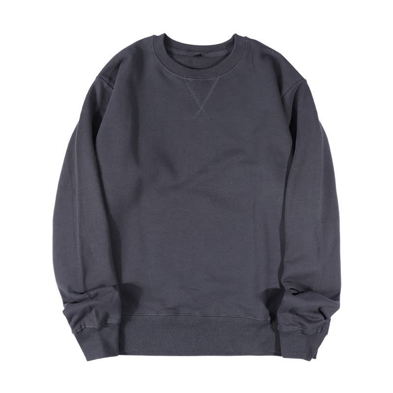 Rosa Clothing - Wholesale Sweatshirt - Women's - Athleisure loose fit plain cotton crewneck Sweatshirt14