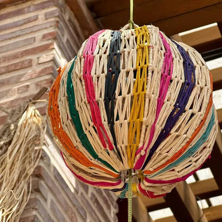 Cúpula feita de ráfia trançada por atacado de HandHappiness