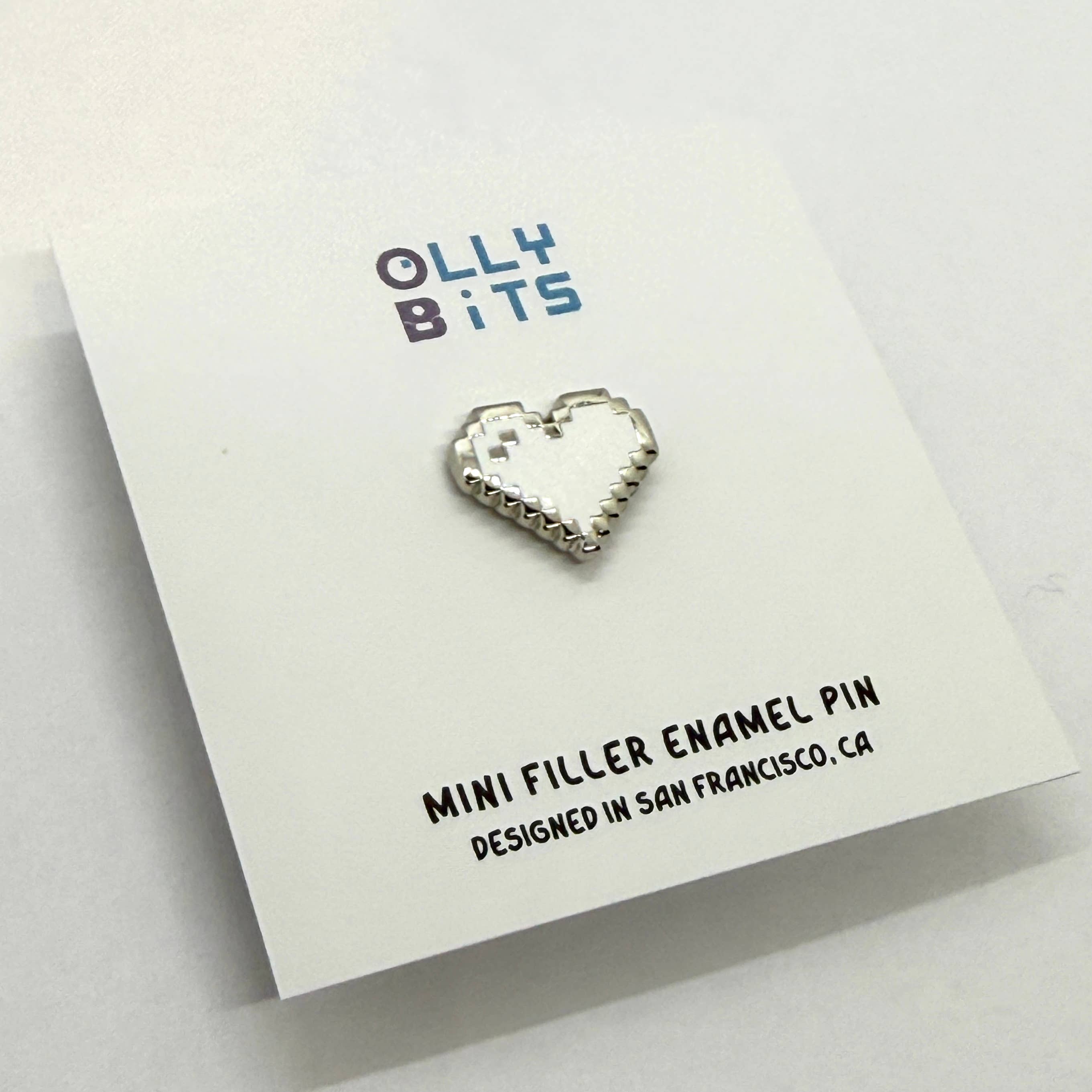 Ollybits Pixel Art - Wholesale Lapel Pin/Button - RPG Mini Filler Pixel Art Heart Enamel Pins7