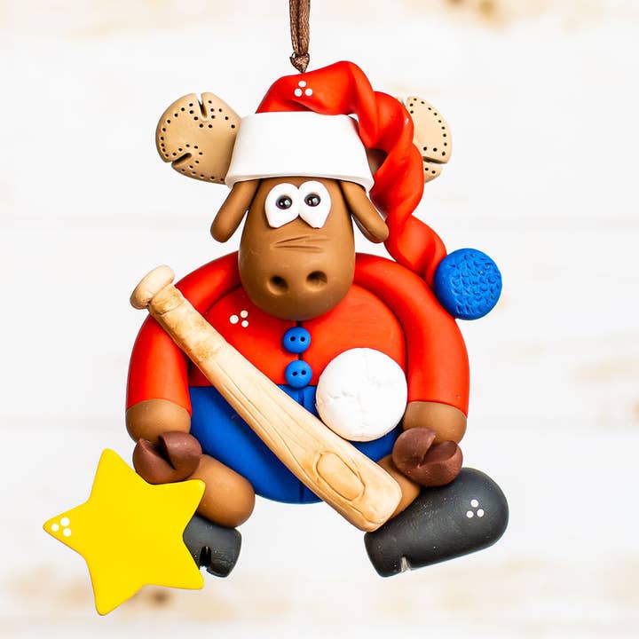 Crazy Moose Baseball for wholesale by Clayfun Creations