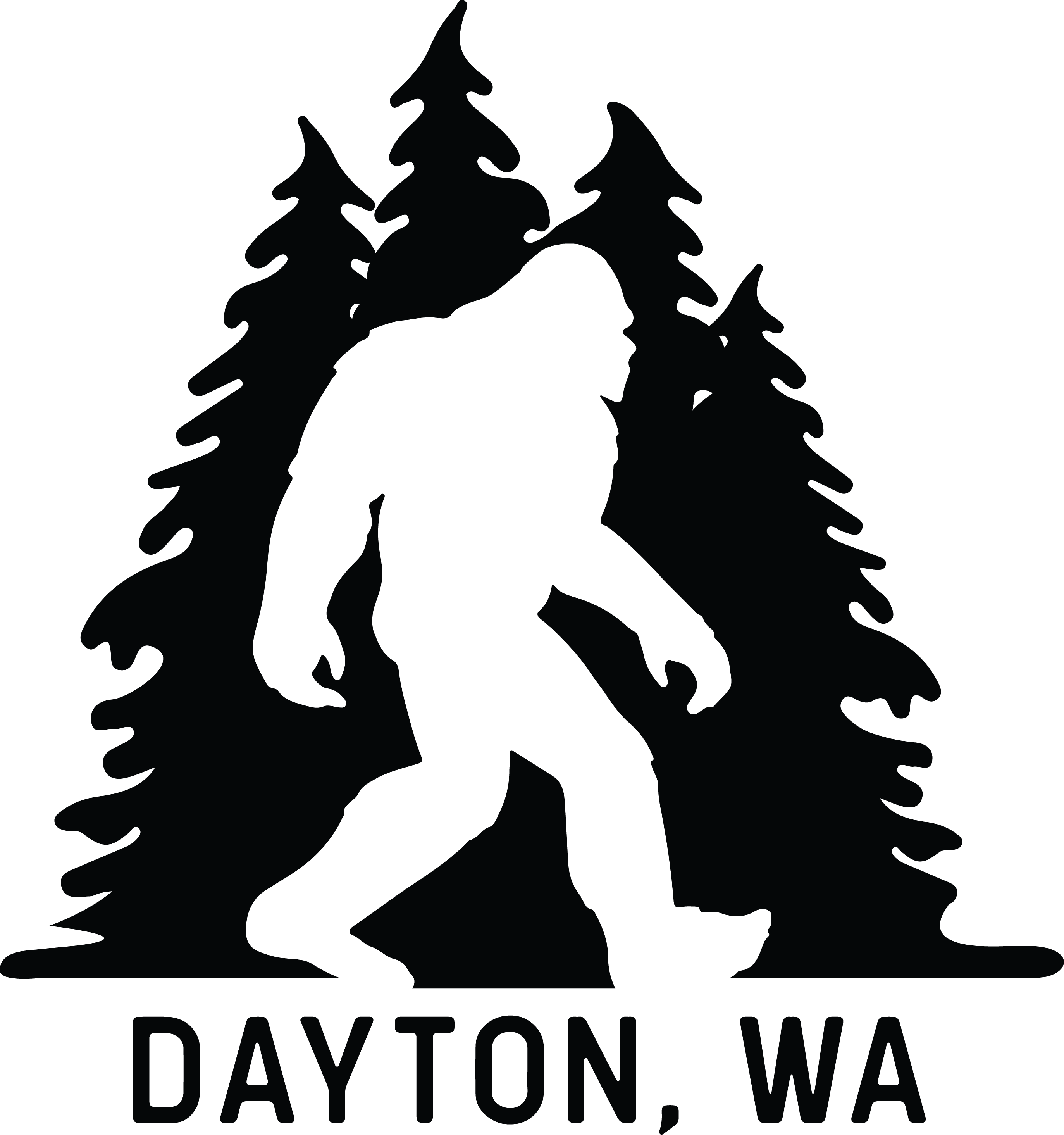 Direction Apparel - Vente Casquette de camionneur – unisexe - Casquette de camionneur Sasquatch dans les arbres11