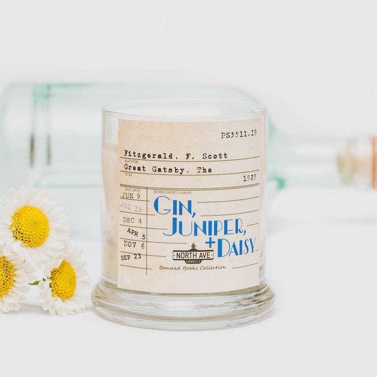 North Ave Candles - Wholesale Jar/Filled Candle - Banned Book Candle / The Great Gatsby / Book Lover Gift3