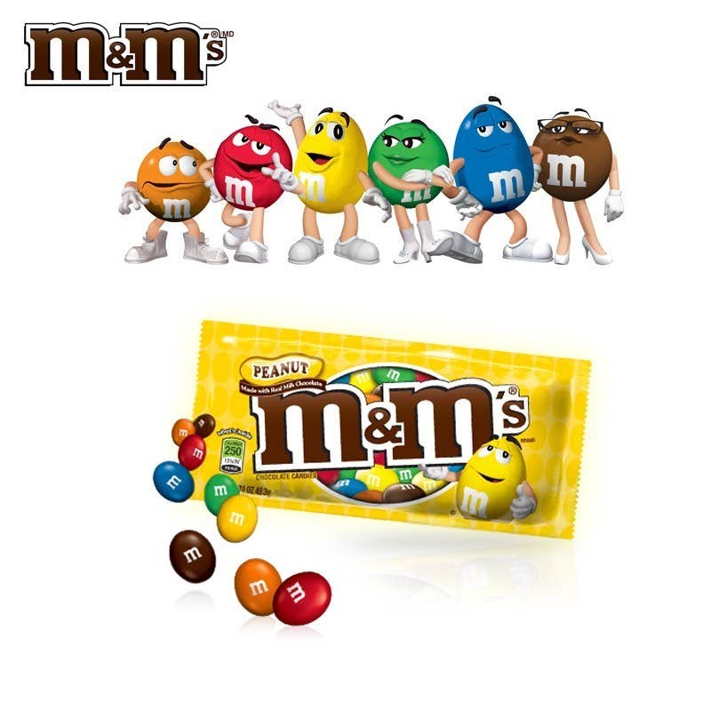 123bonbon - Wholesale Chocolate Covered Sweets - M&M's Peanut 45g 0