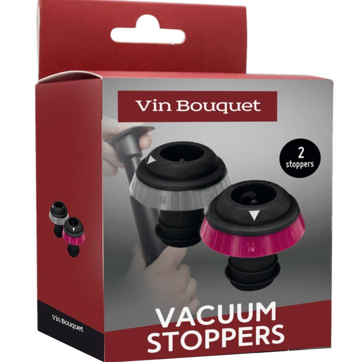 Vin Bouquet (Find It Import & Export Sl) - Wholesale Wine Stopper - Set of 2 Stoppers for FIC 966 Vacuum Pump1