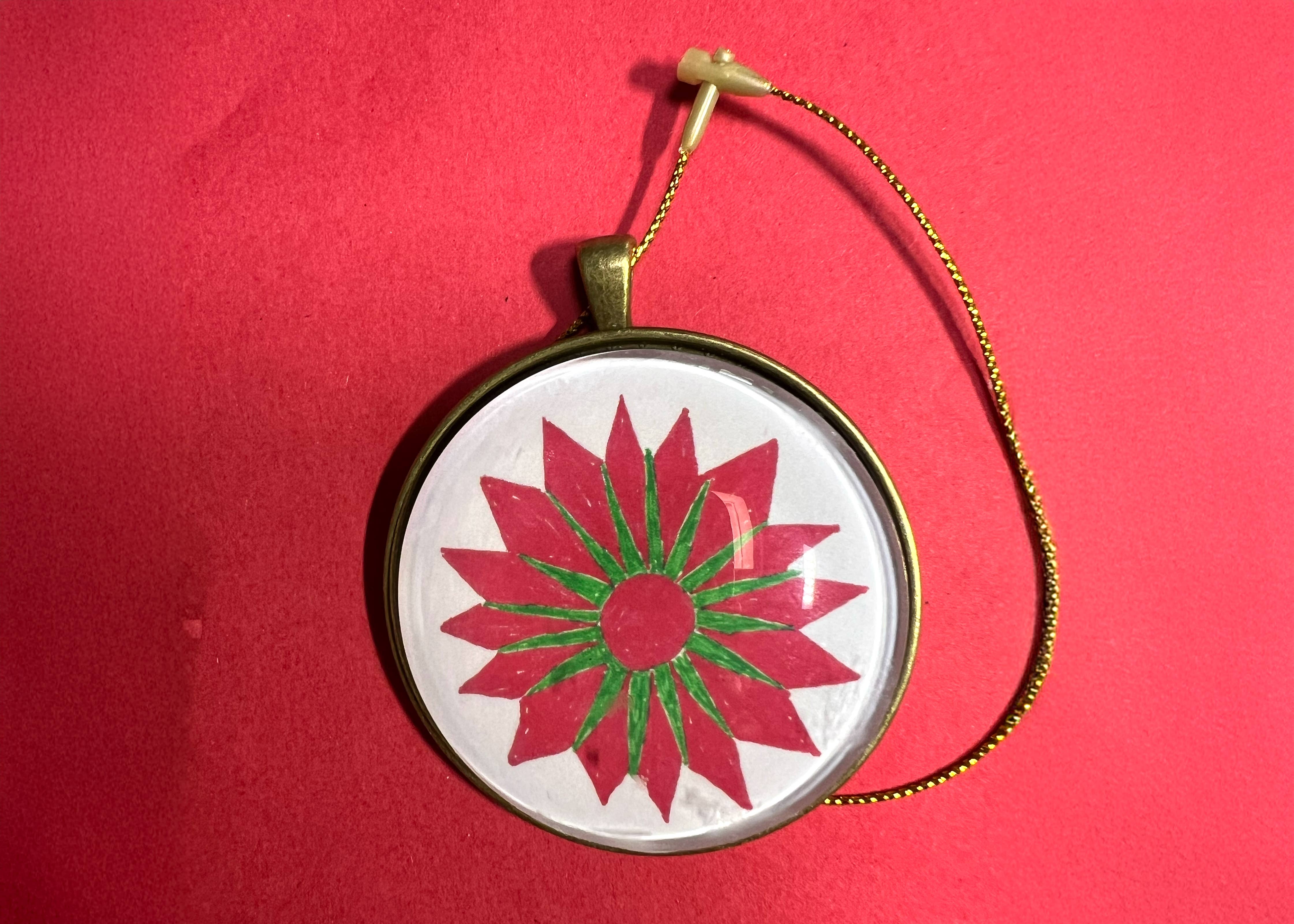 Quilt Design Jewelry - Wholesale Ornament - Holiday Decor Christmas Ornament, Noel Star Design2