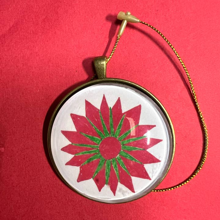 Quilt Design Jewelry - Wholesale Ornament - Holiday Decor Christmas Ornament, Noel Star Design2