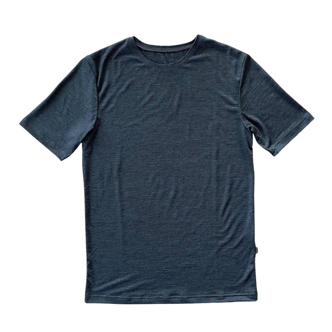 Glückskind - Wholesale T-Shirt - Men's - Men's T-shirt anthracite, merino wool & tencel (organic, bluesign)1
