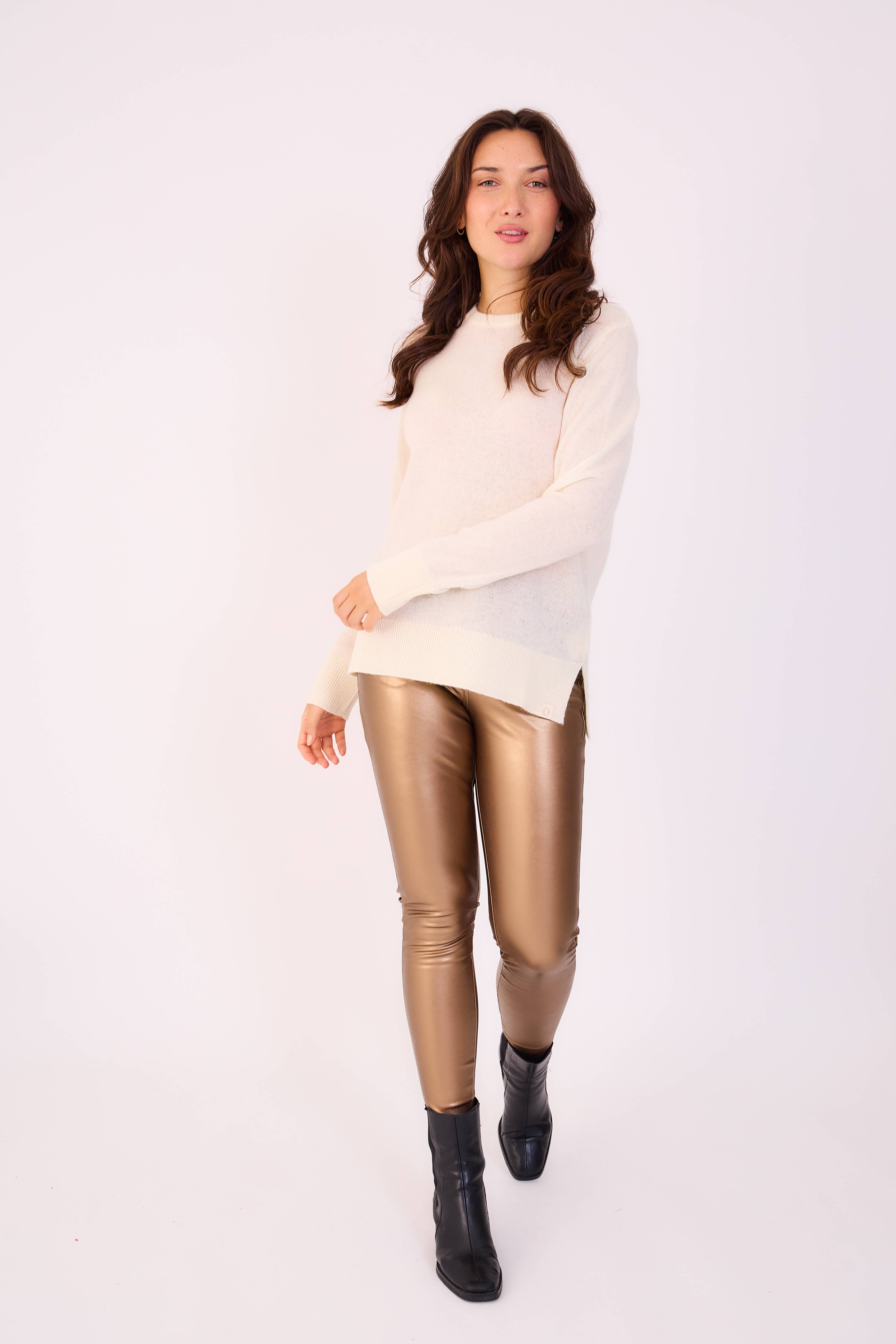 Orice – Großhandel Strickpullover – Damen – Rundhals-Pullover aus natürlicher Kaschmirwolle Herbst - Orice5