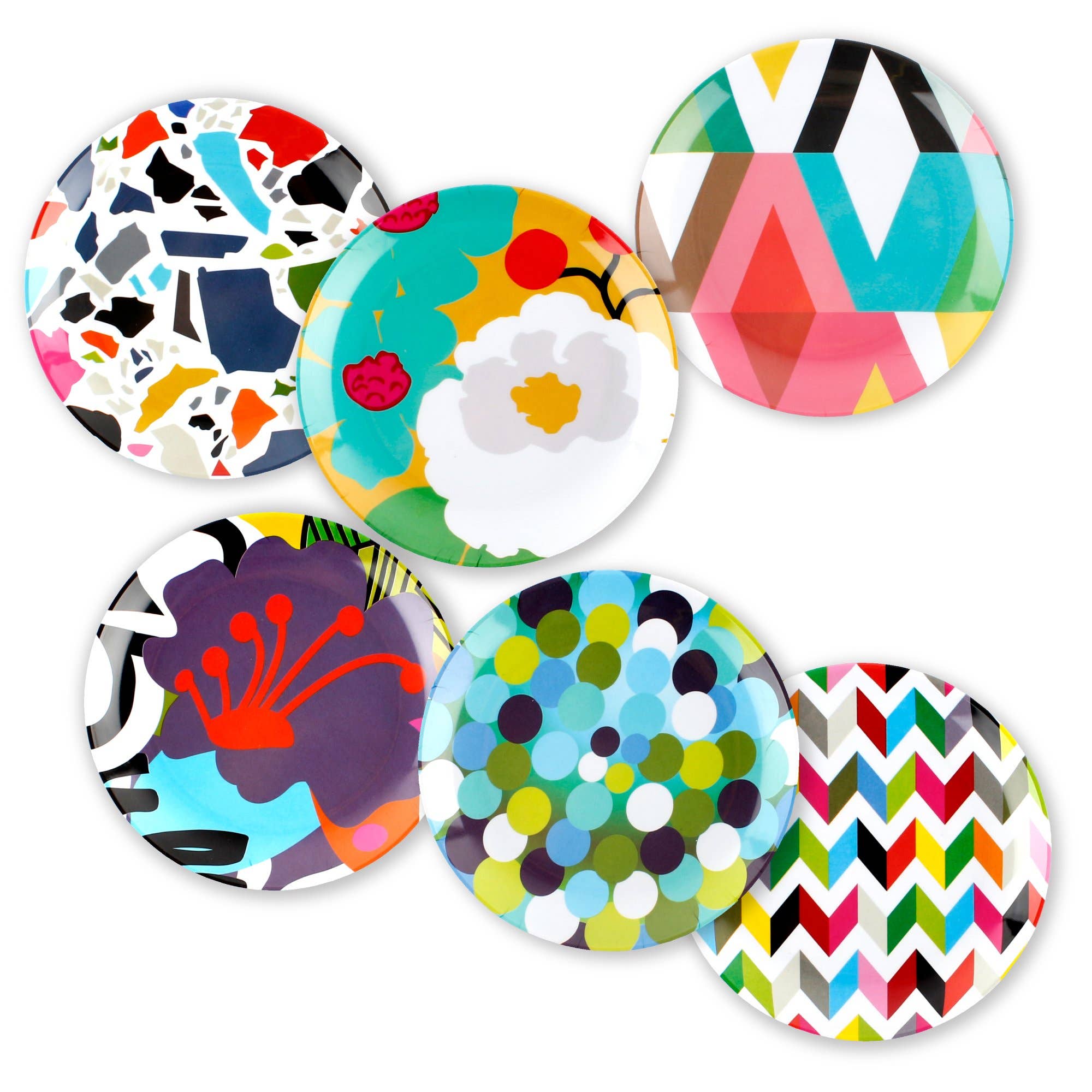 French Bull - Wholesale Appetizer Serveware - Assorted 6.5" Appetizer Plate - Set of 62