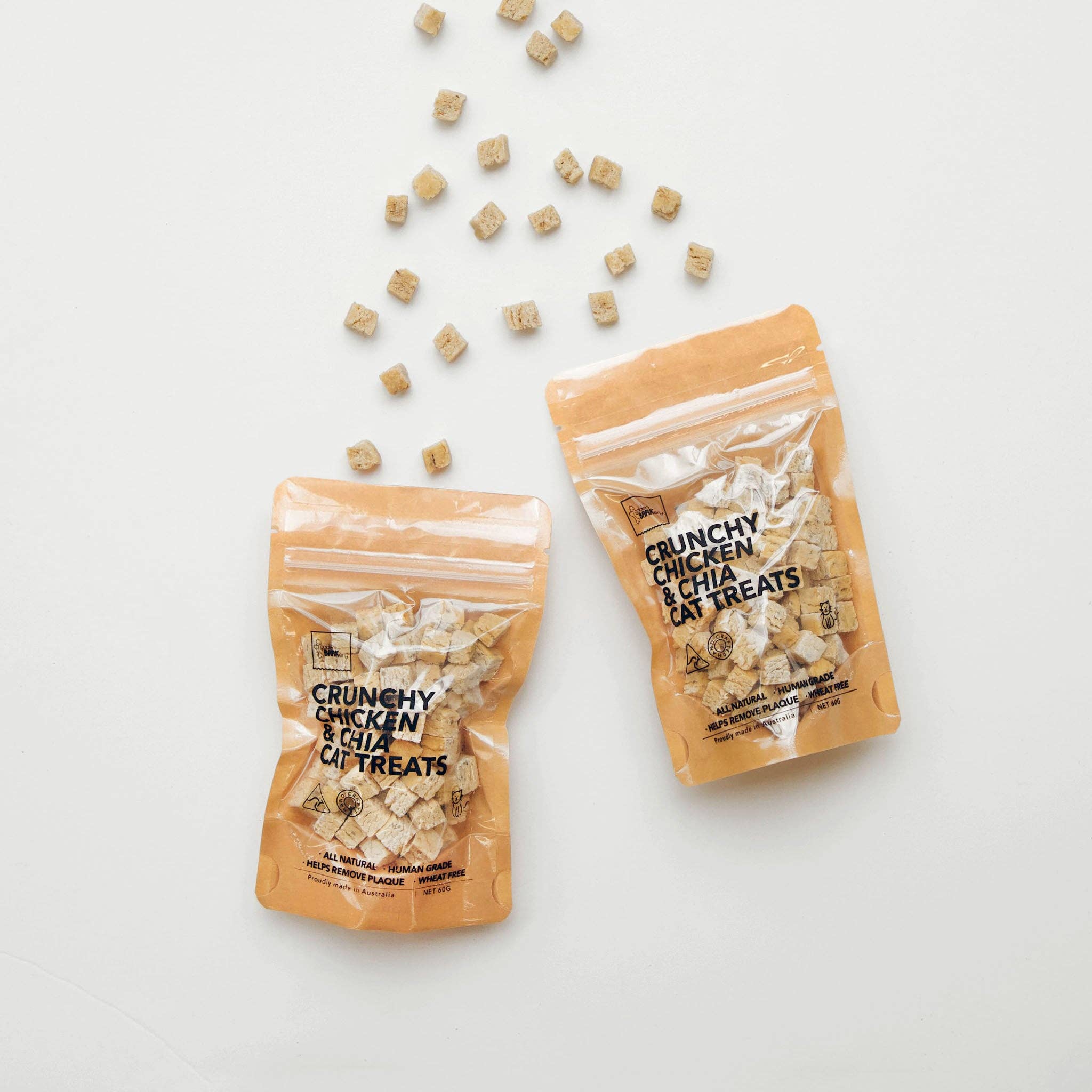 Golden Barkery - Vendita all'ingrosso Dolcetti per animali - Gatti - Snack per Gatti - Cubetti di Pollo per Gatti1