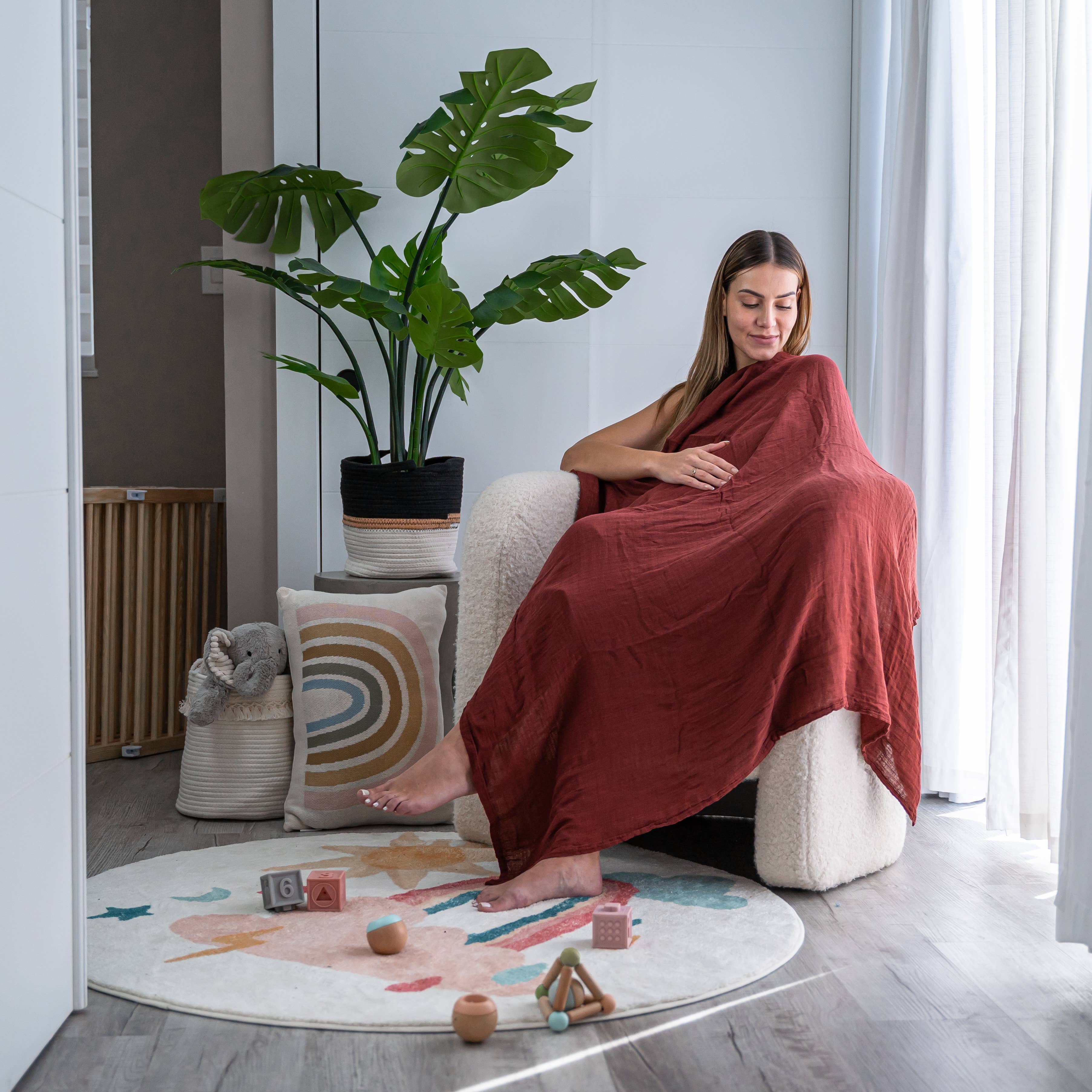 Comfy Cubs – Engroshandel Svøb - Baby – Musselin svøbetæpper, pakke med 4, 47" x 47" fra Comfy Cubs15