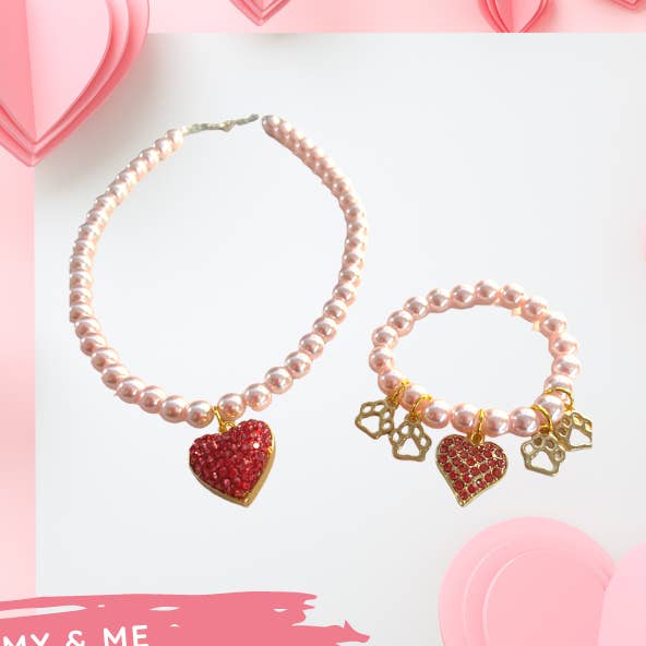 Mommy & Me Matching Necklace and Bracelet Set for wholesale by Bark Fifth Avenue