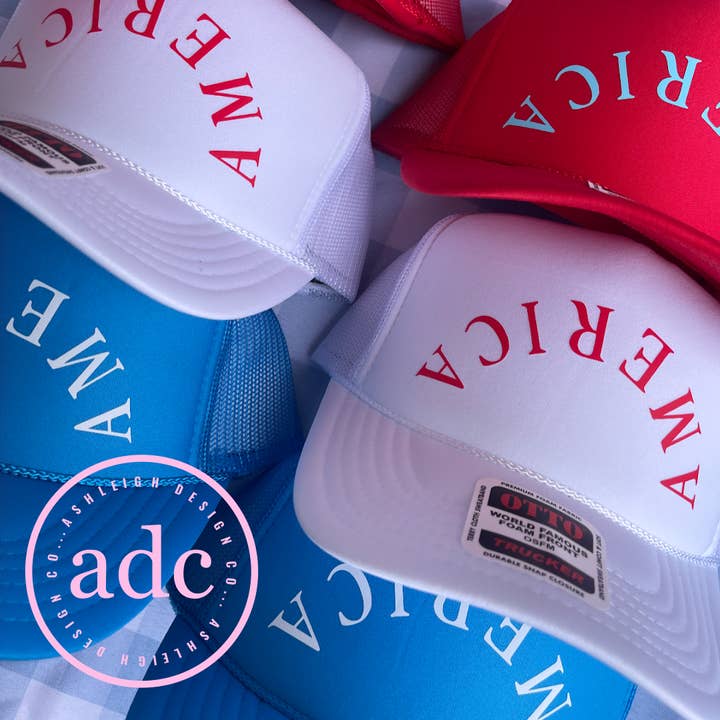 AMERICA Trucker Hat for wholesale by AshleighDesignCo